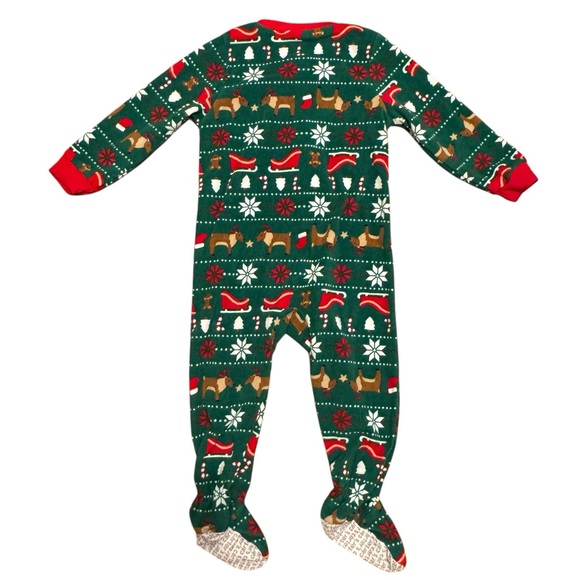 Carter’s Christmas Reindeer Fleece Pajamas - Picture 2 of 4